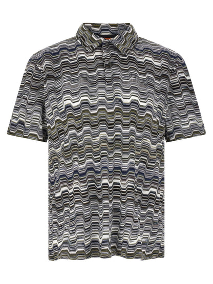 Bicolor Cotton Polo Shirt