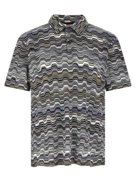 Bicolor Cotton Polo Shirt