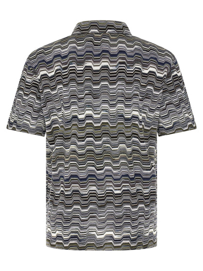 Bicolor Cotton Polo Shirt