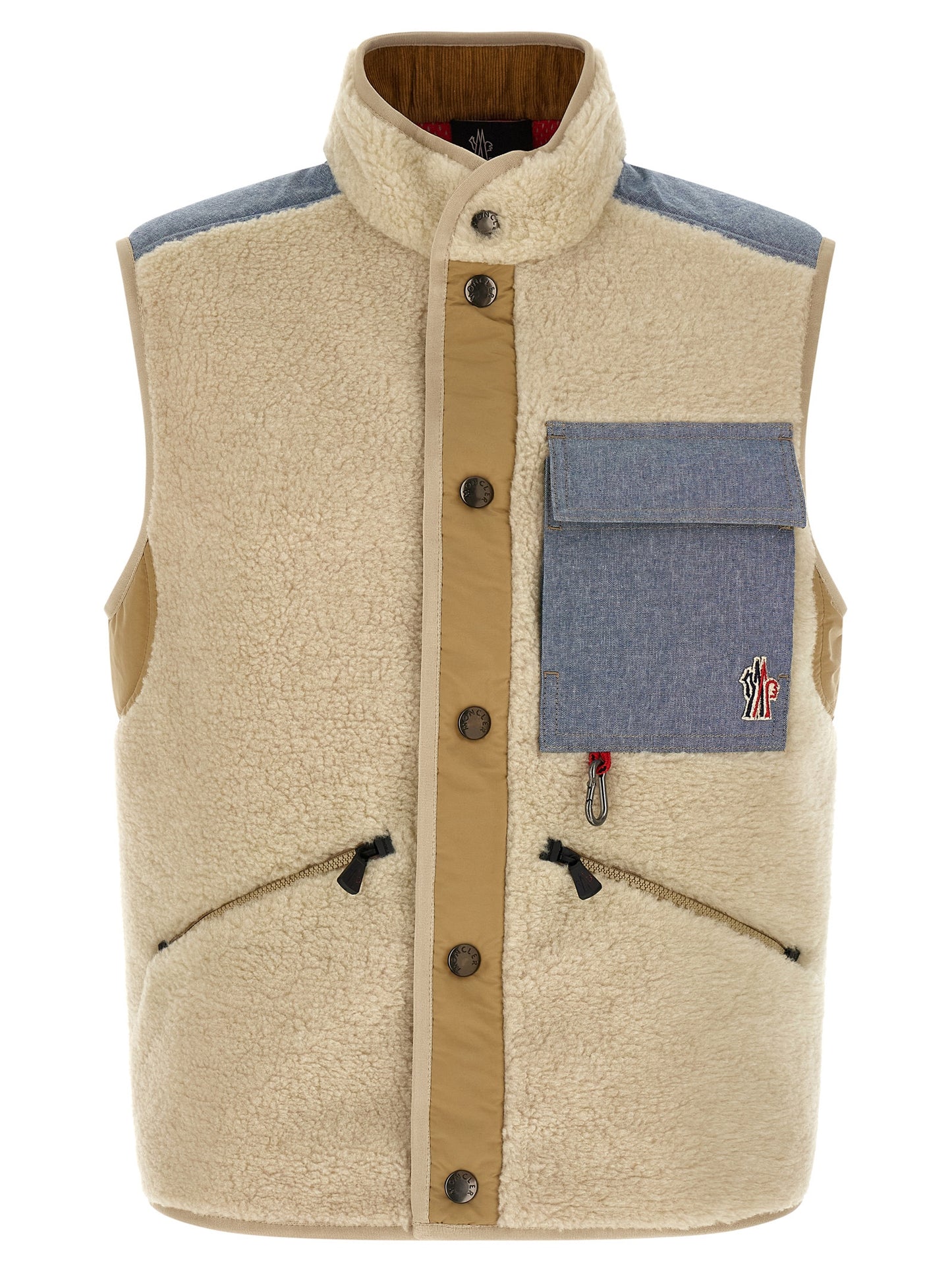 Multicolor Cotton Sleeveless Jacket