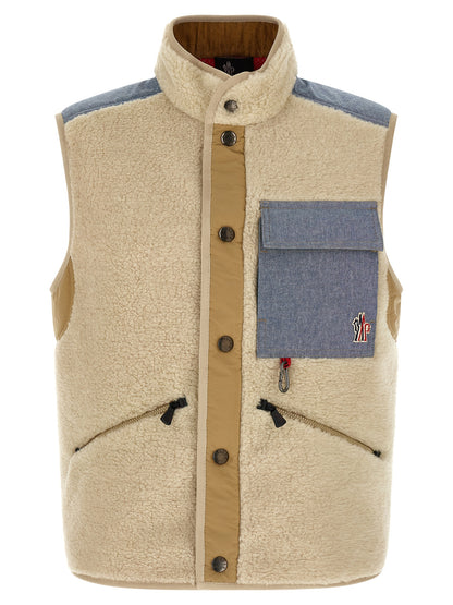 Multicolor Cotton Sleeveless Jacket