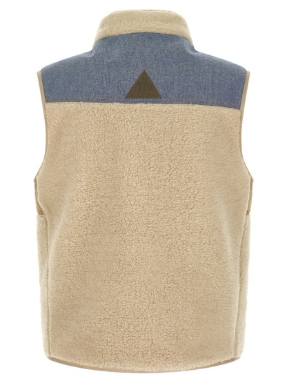 Multicolor Cotton Sleeveless Jacket