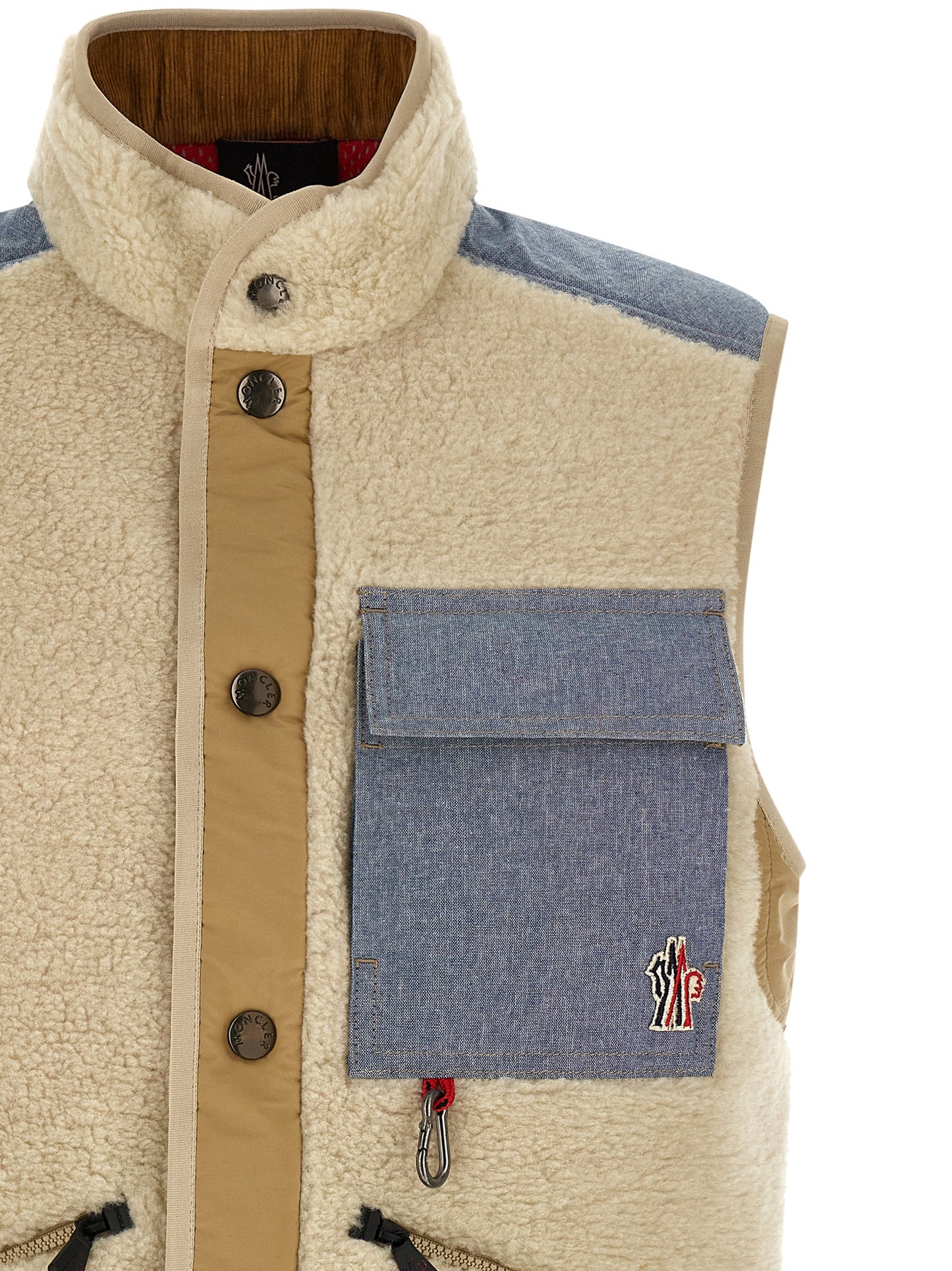 Multicolor Cotton Sleeveless Jacket