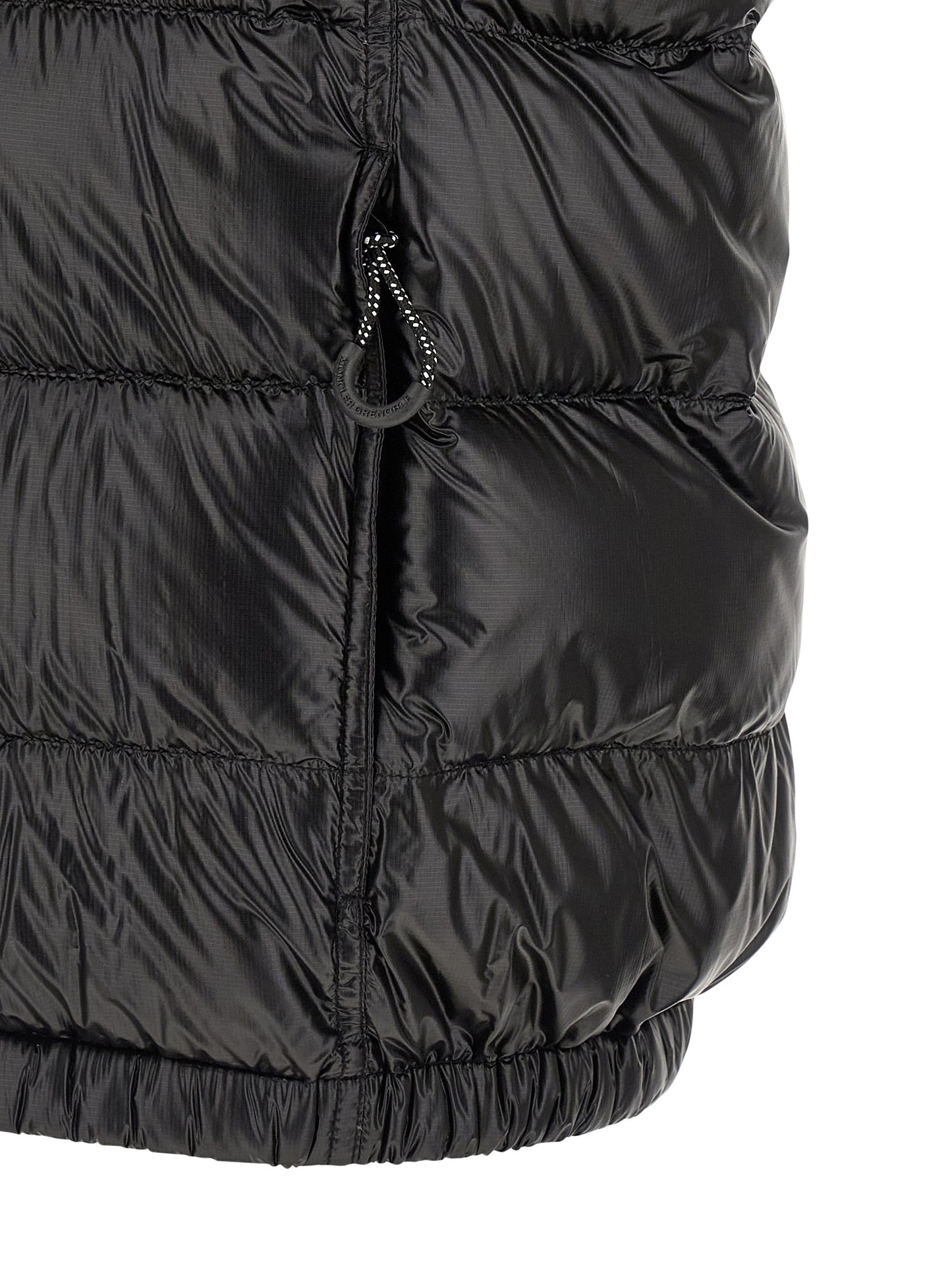 Black Polyester Shell Jacket