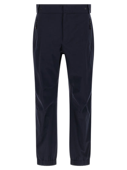 Blue Polyamide Joggers (Workout Pants)