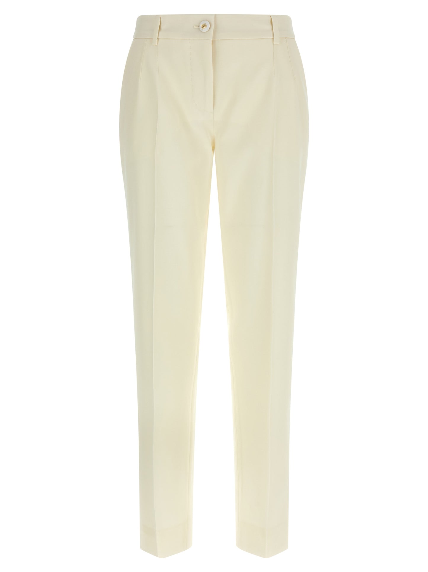 White Virgin Wool Dress Pants