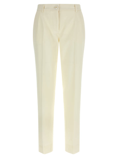 White Virgin Wool Dress Pants