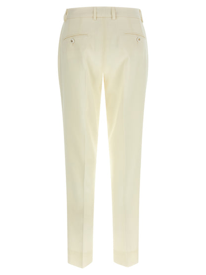 White Virgin Wool Dress Pants