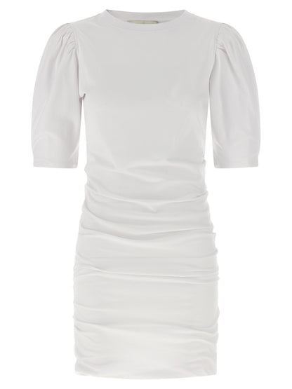 White Cotton Short Dress