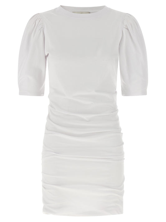 White Cotton Short Dress