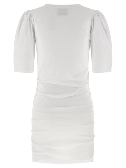White Cotton Short Dress