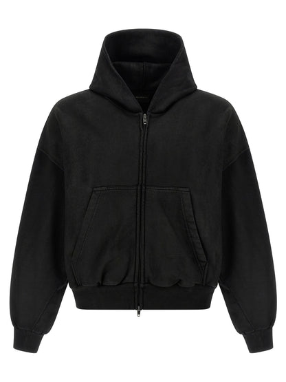 Black Cotton Sweatshirt