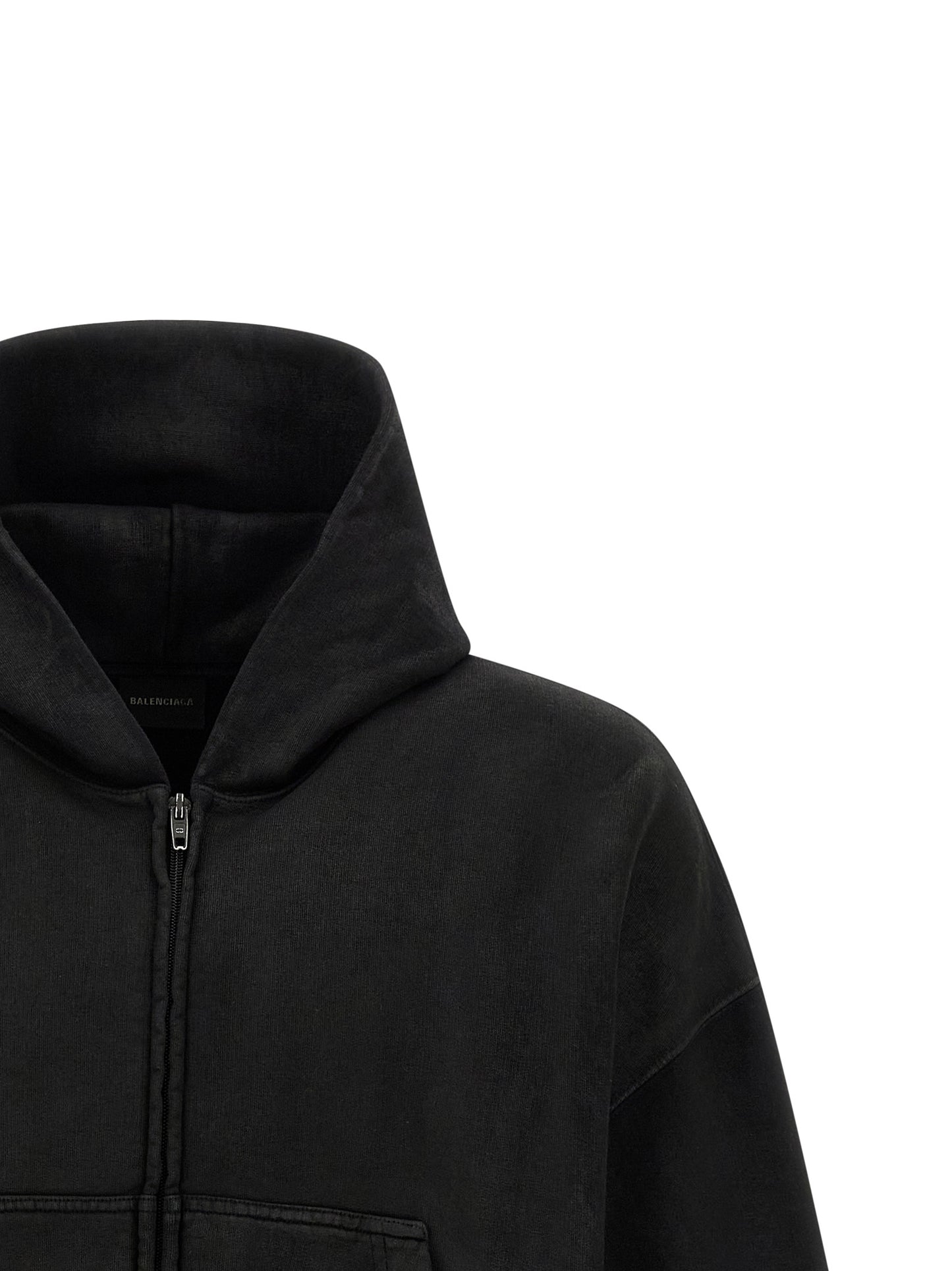 Black Cotton Sweatshirt