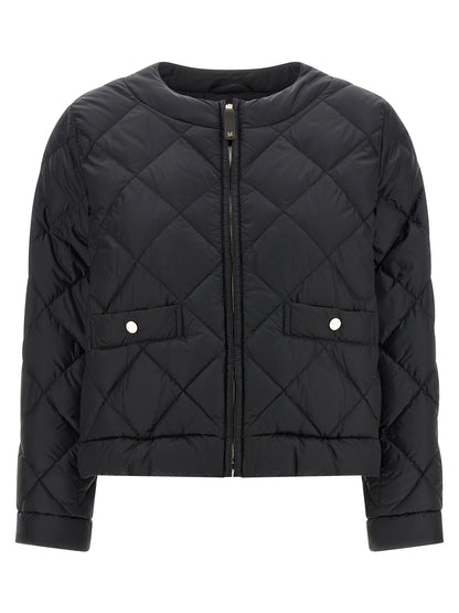 Black Polyamide Full-Length Jacket