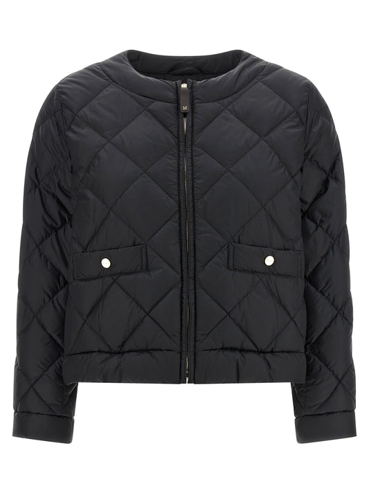 Black Polyamide Full-Length Jacket