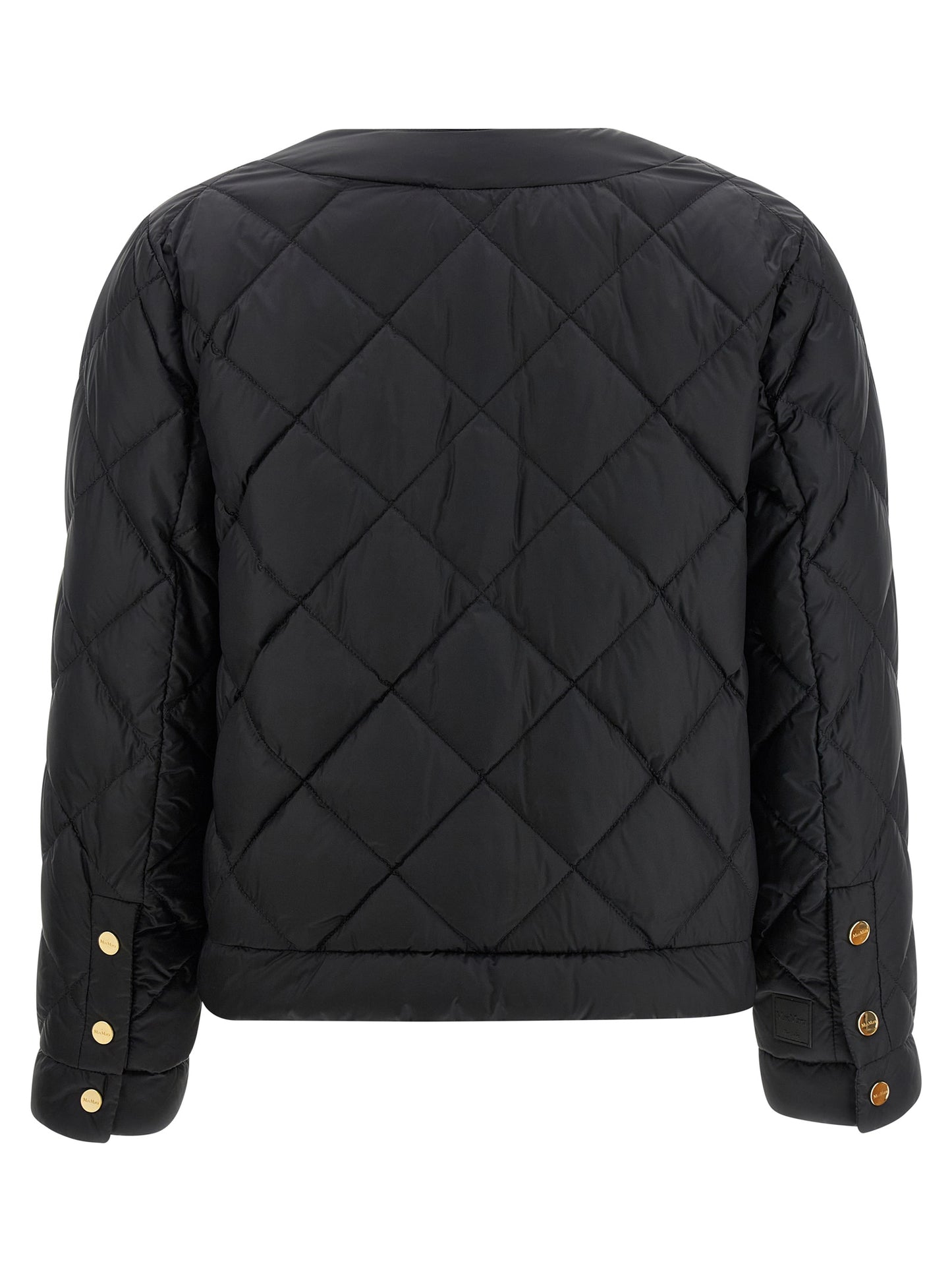 Black Polyamide Full-Length Jacket