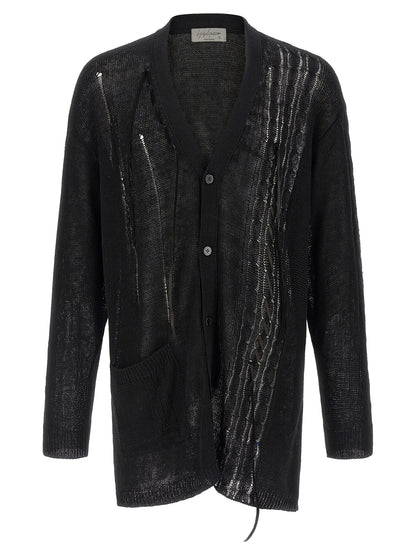 Black Linen Cardigan