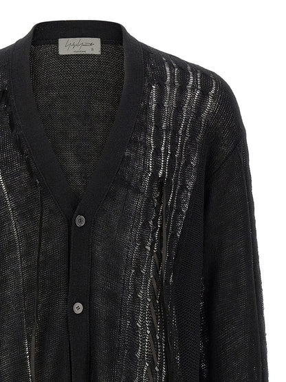Black Linen Cardigan