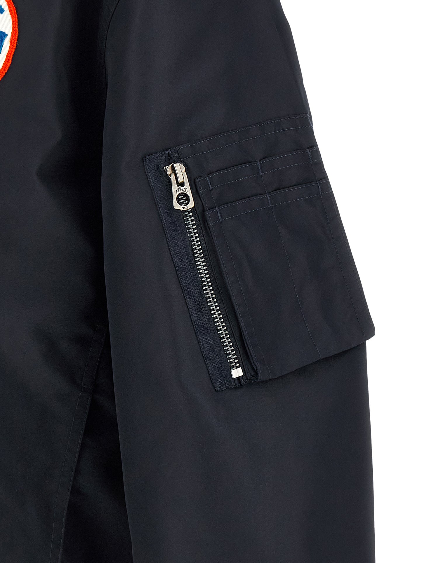 Blue Nylon Bomber