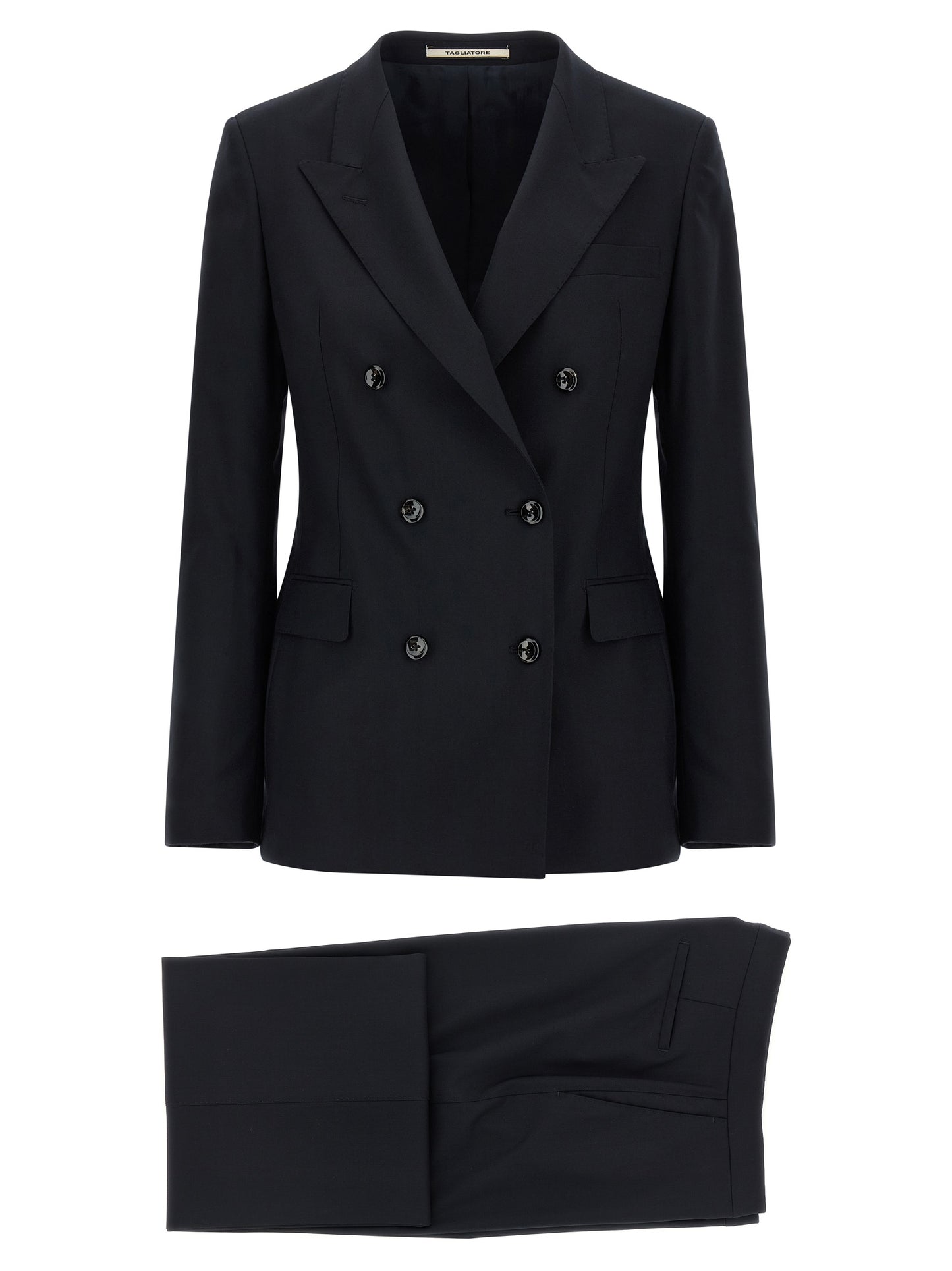 Blue Virgin Wool Two-Piece Suit