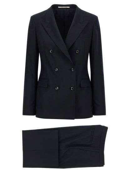 Blue Virgin Wool Two-Piece Suit