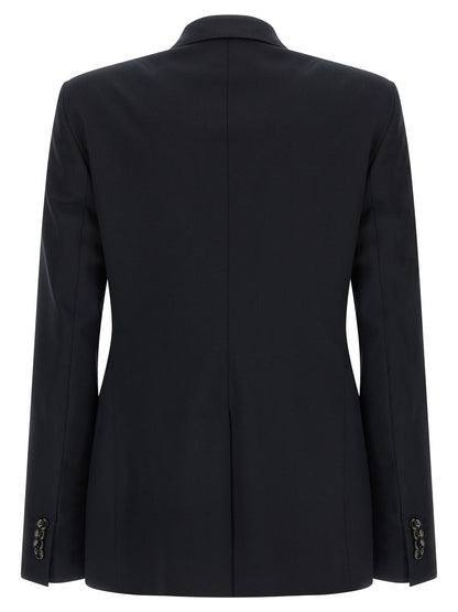 Blue Virgin Wool Two-Piece Suit