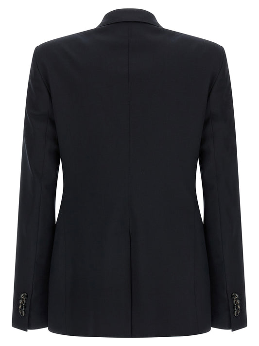 Blue Virgin Wool Two-Piece Suit