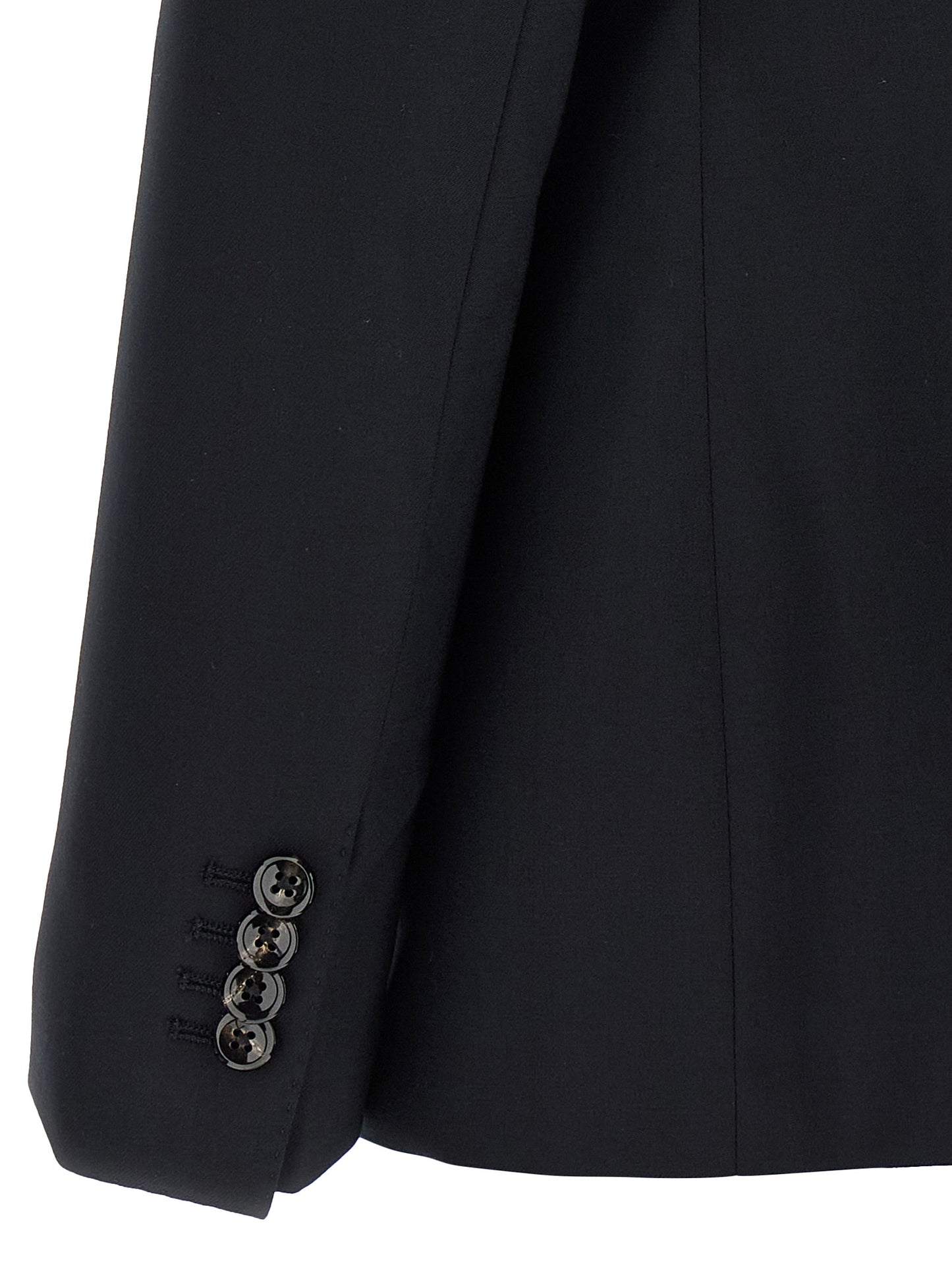 Blue Virgin Wool Two-Piece Suit