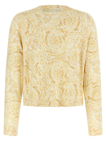 Bicolor Silk Cardigan