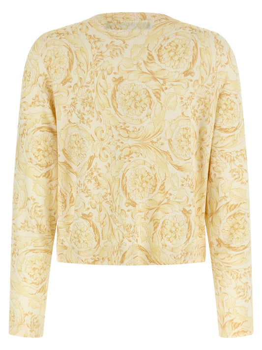 Bicolor Silk Cardigan
