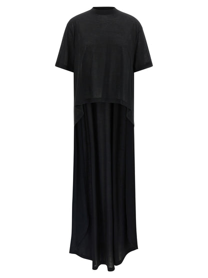 Black Cotton Casual Dress