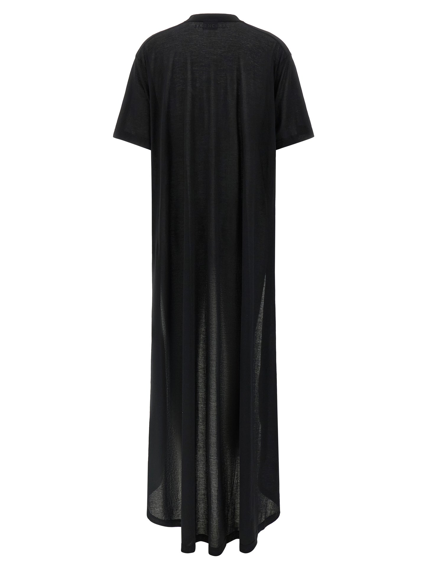 Black Cotton Casual Dress