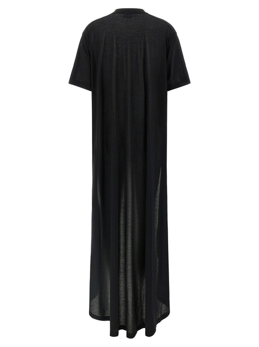 Black Cotton Casual Dress