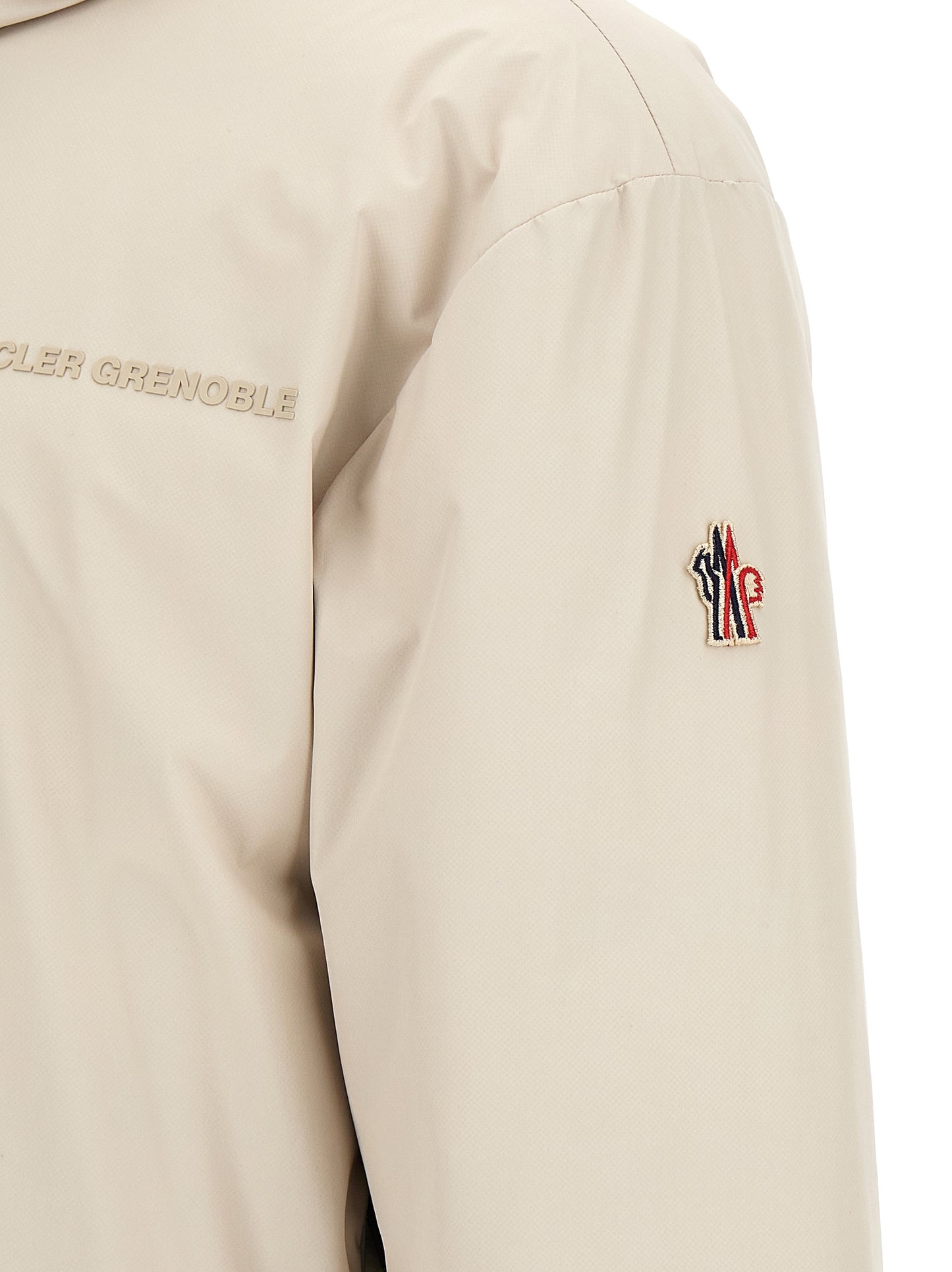 Beige Polyamide Shell Jacket