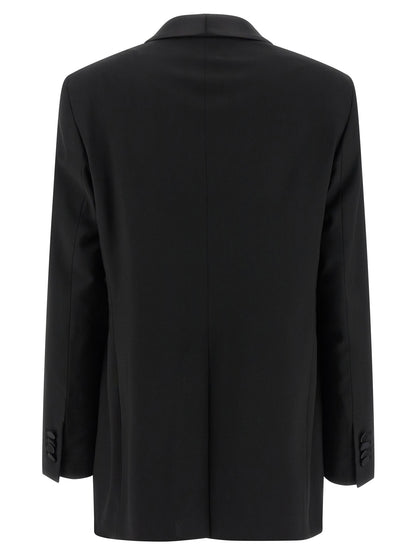 Black Virgin Wool Two-Piece Suit