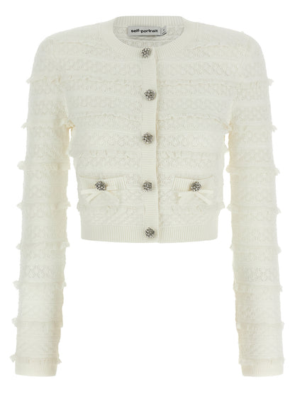 White Viscose Cardigan