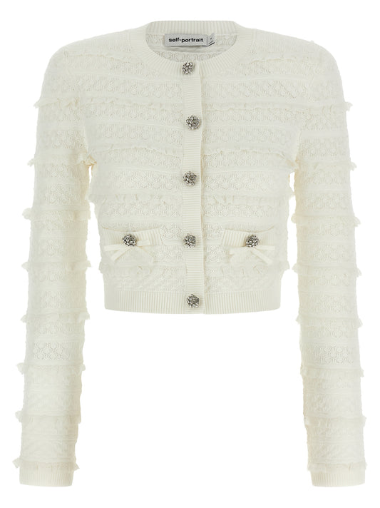 White Viscose Cardigan