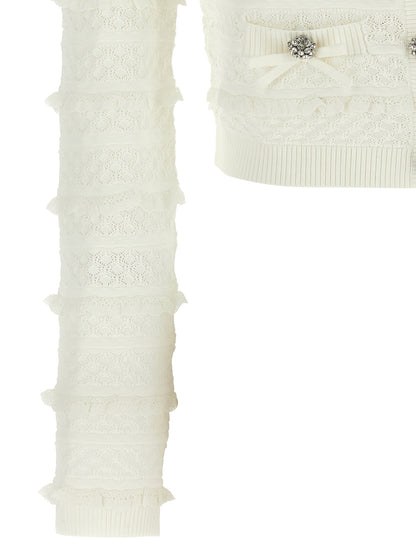 White Viscose Cardigan