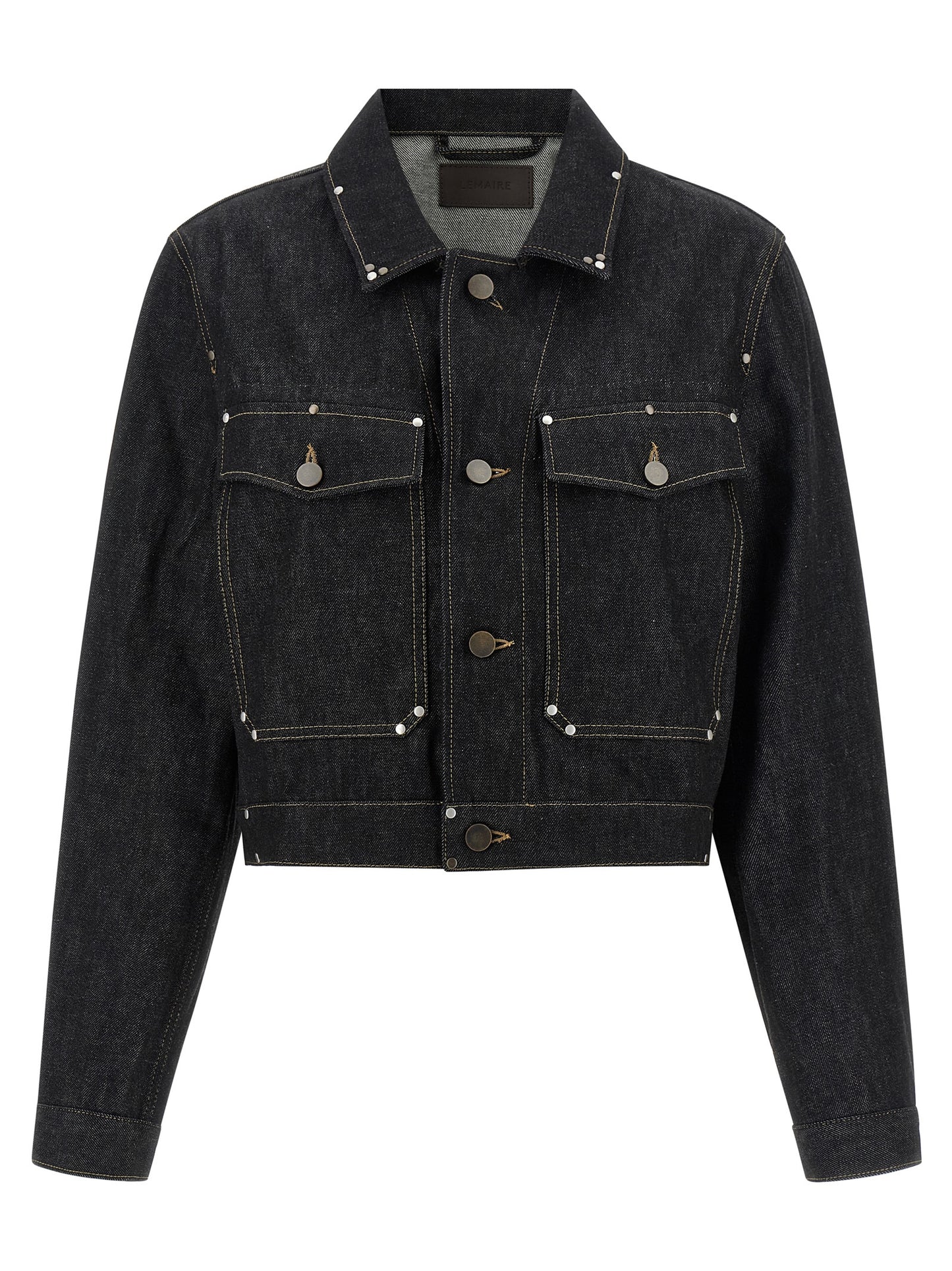 Black Cotton Denim Jacket