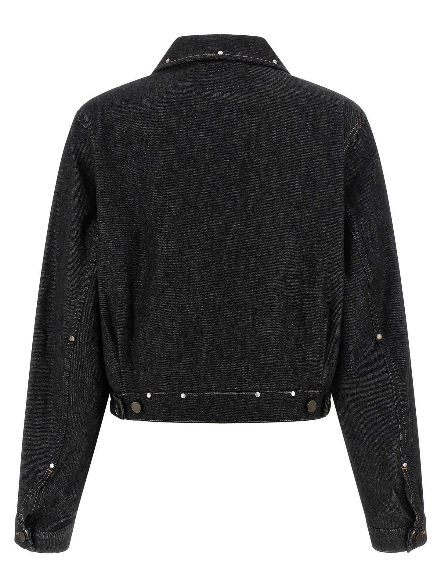 Black Cotton Denim Jacket