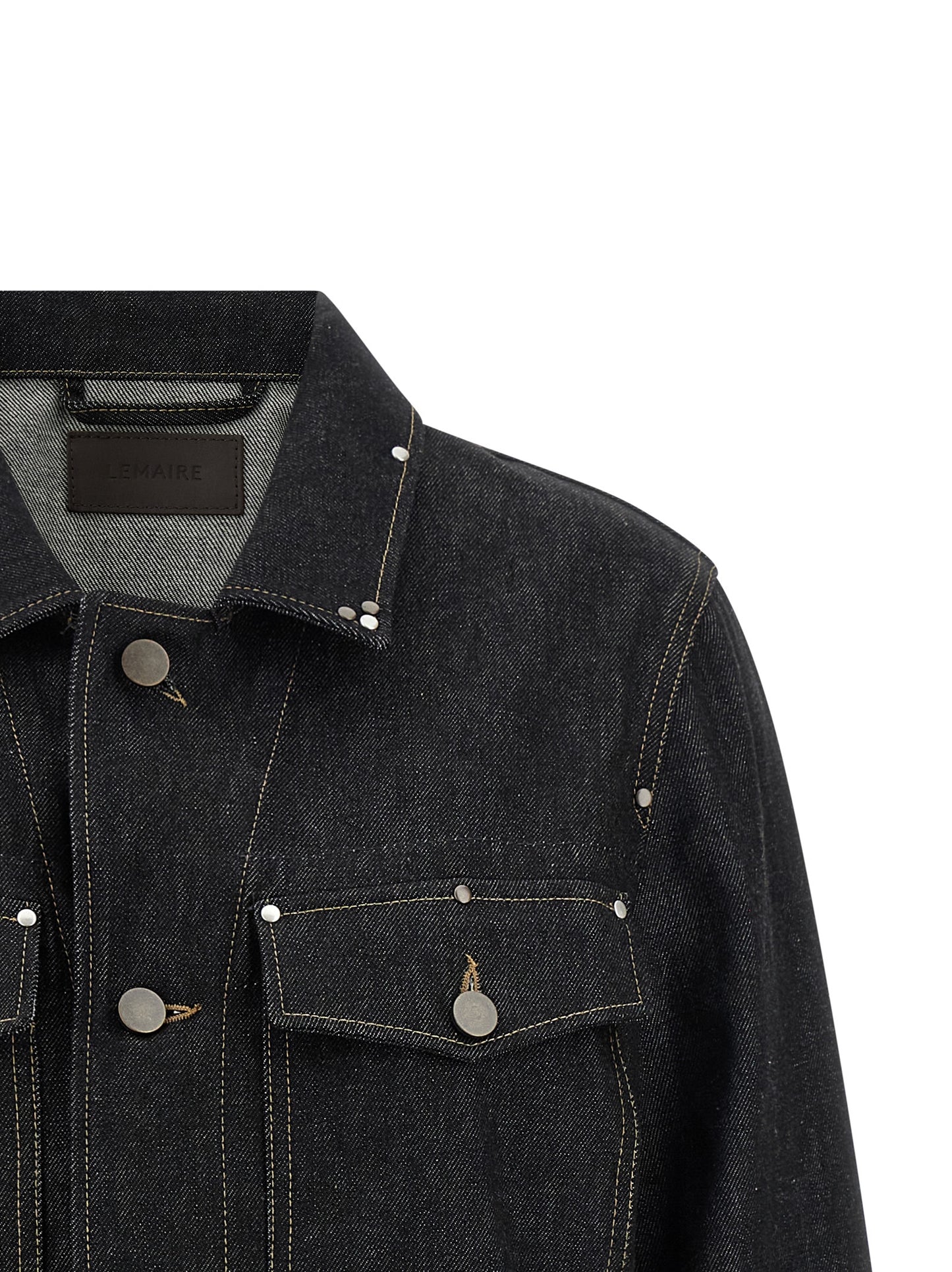 Black Cotton Denim Jacket