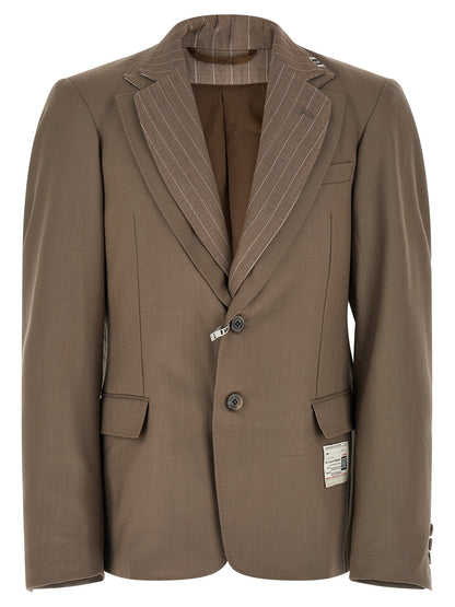 Beige Wool Blazer
