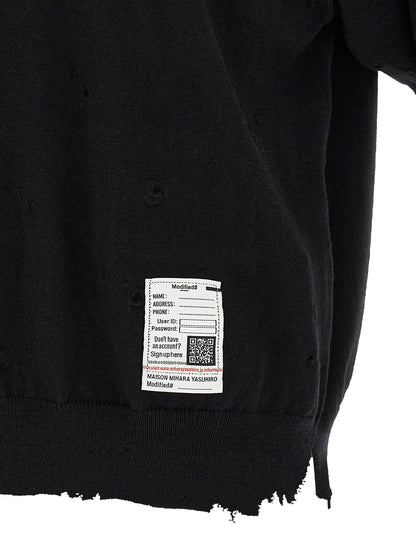 Black Cotton Polo Shirt