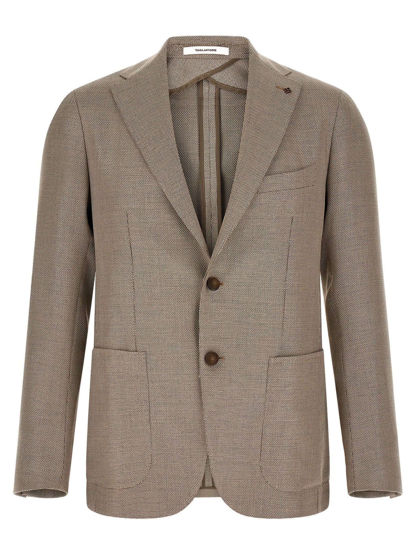 Brown Cotton Blazer