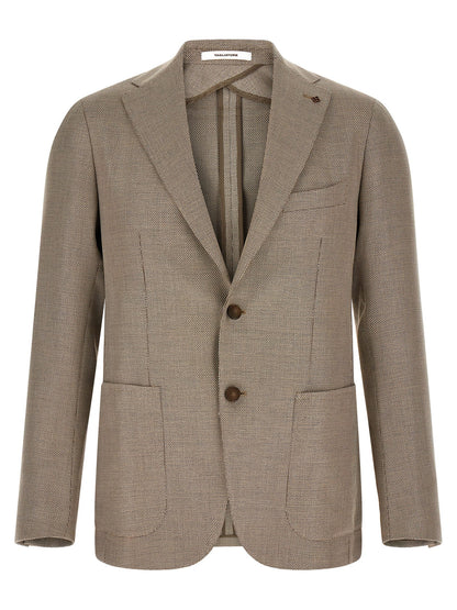 Brown Cotton Blazer