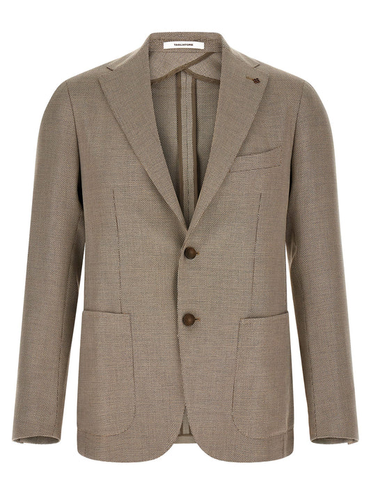 Brown Cotton Blazer