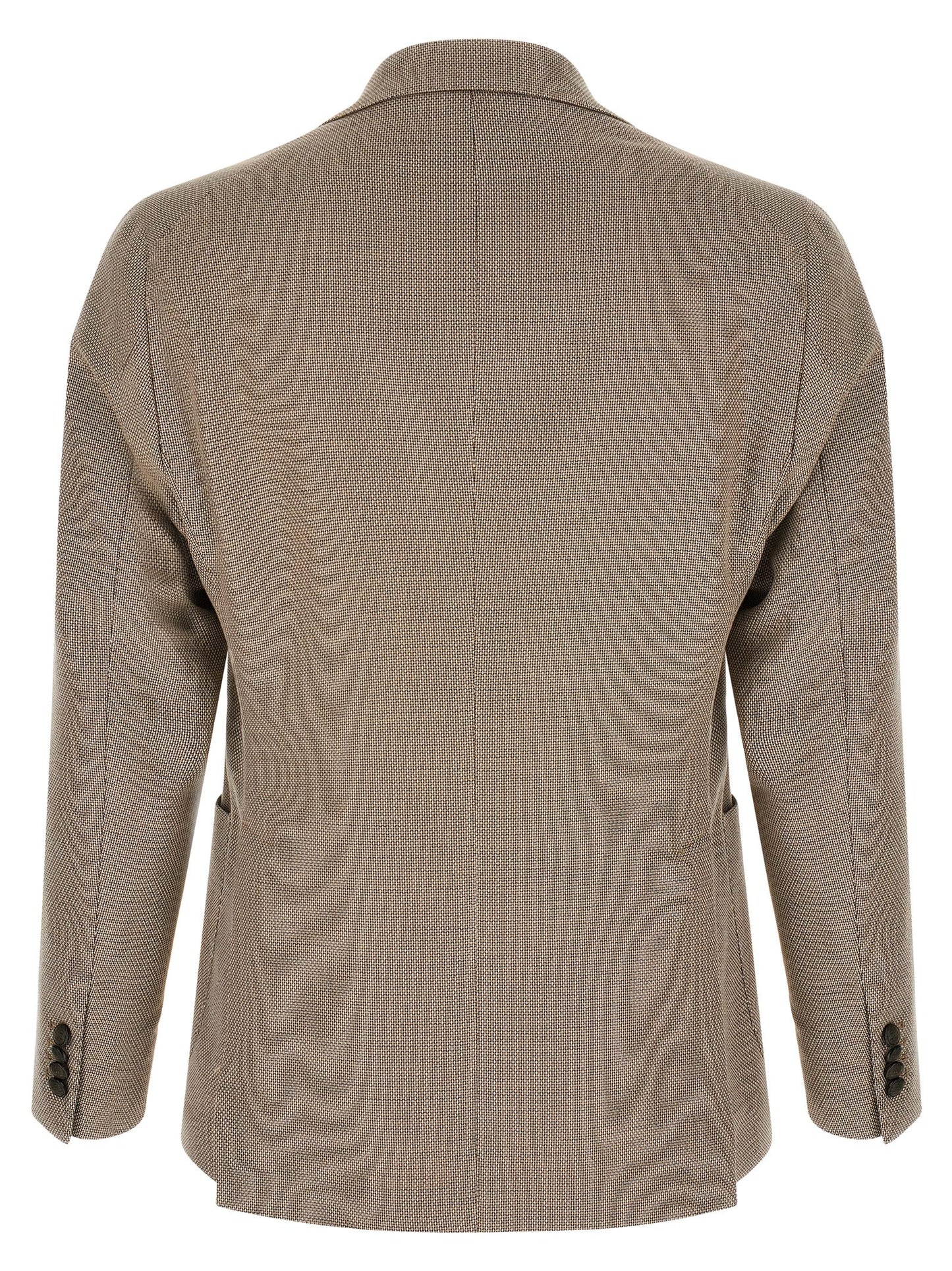 Brown Cotton Blazer