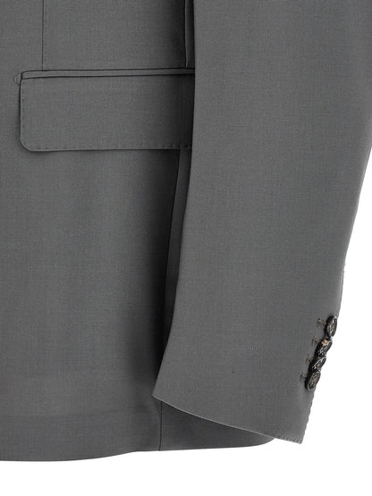 Gray Virgin Wool Two-Piece Suit