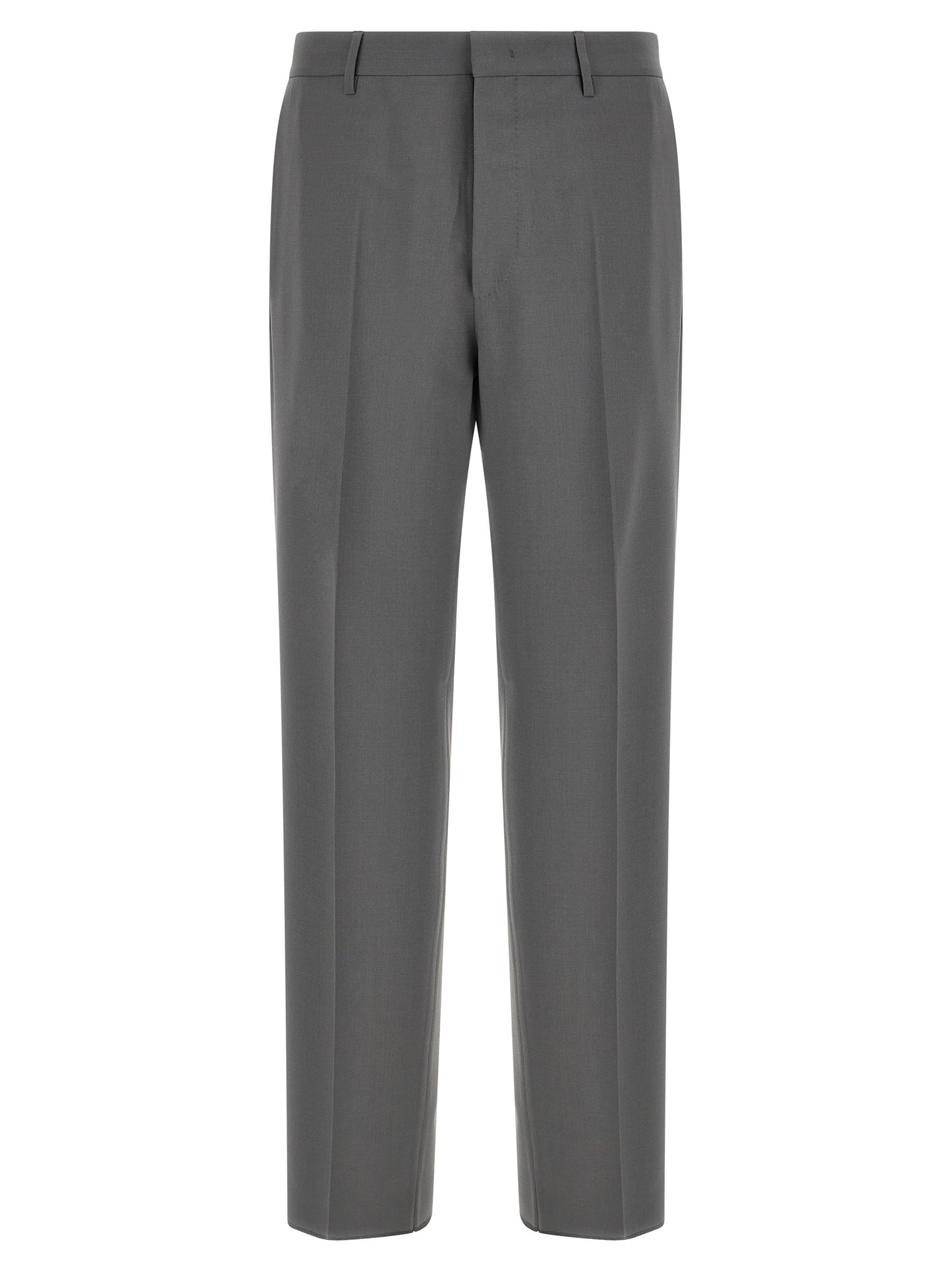Gray Virgin Wool Two-Piece Suit