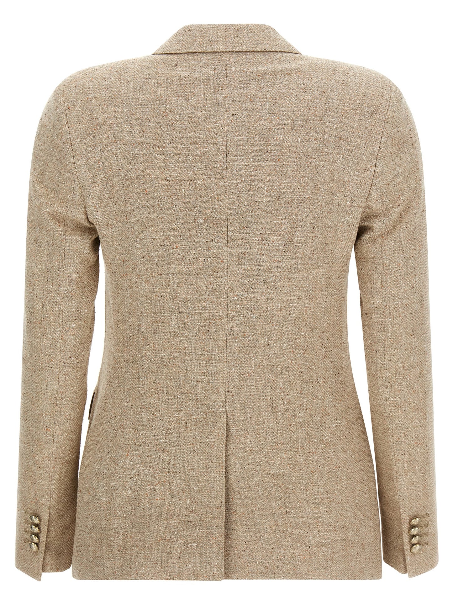 Beige Cotton Blazer